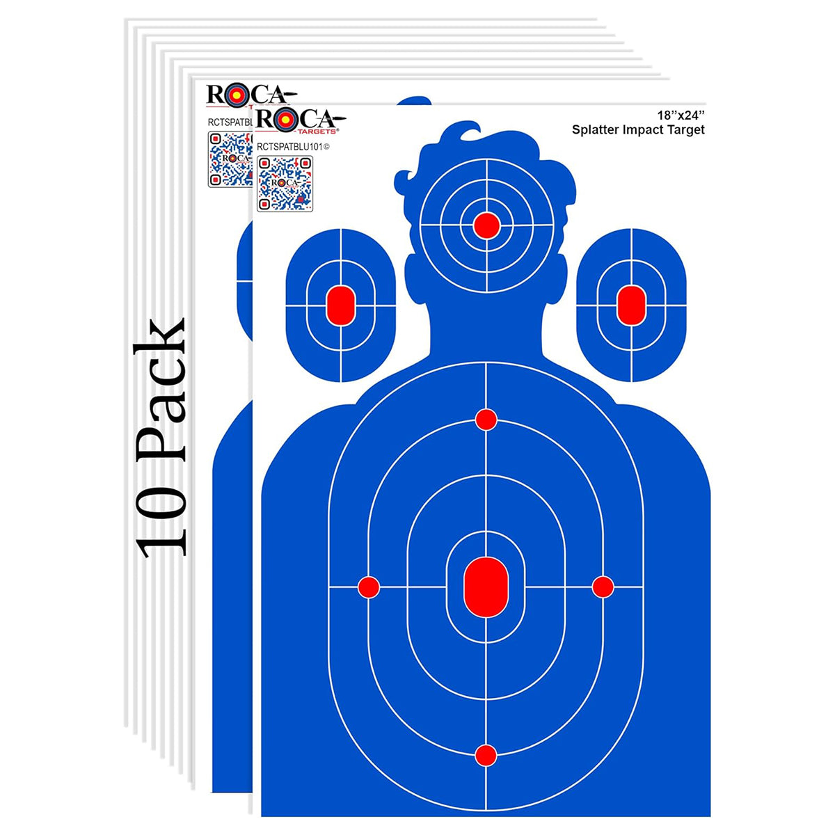 ROCA 18" x 24" Blue Yellow Impact Burst Splatter Targets