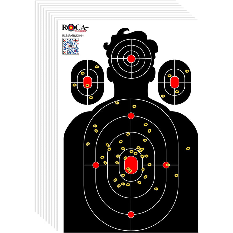 ROCA 18" x 24" Black Yellow Impact Burst Splatter Targets (10 Pack)