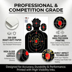 ROCA 12" x 18" Black Yellow Impact Burst Splatter Targets