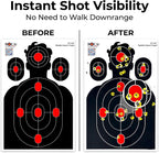 ROCA 12" x 18" Black Yellow Impact Burst Splatter Targets