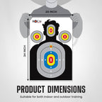 Roca Targets Assorted Paper Shooting Targets (20 Pack)