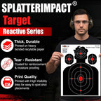 ROCA 18" x 24" Black Yellow Impact Burst Splatter Targets (10 Pack)