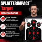 ROCA 12" x 18" Black Yellow Impact Burst Splatter Targets