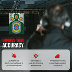 23” x 34” Silhouette Shooting Targets – 20 Pack High-Visibility Anti-Glare Paper Targets for Rifle, Pistol, BB & Pellet Guns