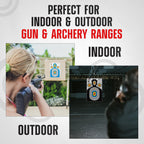 23” x 34” Silhouette Shooting Targets – 20 Pack High-Visibility Anti-Glare Paper Targets for Rifle, Pistol, BB & Pellet Guns