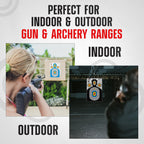 23” x 34” Silhouette Shooting Targets – 20 Pack High-Visibility Anti-Glare Paper Targets for Rifle, Pistol, BB & Pellet Guns