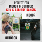 23” x 34” Silhouette Shooting Targets – 20 Pack High-Visibility Anti-Glare Paper Targets for Rifle, Pistol, BB & Pellet Guns
