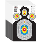 23” x 34” Silhouette Shooting Targets – 20 Pack High-Visibility Anti-Glare Paper Targets for Rifle, Pistol, BB & Pellet Guns