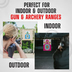 23” x 34” Silhouette Shooting Targets – 20 Pack High-Visibility Anti-Glare Paper Targets for Rifle, Pistol, BB & Pellet Guns