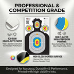 23” x 34” Silhouette Shooting Targets – 20 Pack High-Visibility Anti-Glare Paper Targets for Rifle, Pistol, BB & Pellet Guns