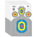 Silhouette Paper Shooting Targets 23x34" – Grey High Visibility Gun Range Targets (20 Pack)