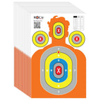 Silhouette Paper Shooting Targets 23x34" – Orange High Visibility Gun Range Targets (20 Pack)
