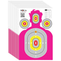 Silhouette Paper Shooting Targets 23x34" – Pink High Visibility Gun Range Targets (20 Pack)
